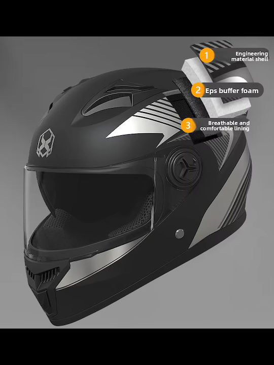FIXATO Мотоциклетна каска Full Face ECE 22.06