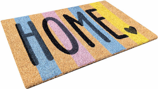 Pol Carpets Entrance Mat made of Coir with Anti-slip Backing Multicolour 40x60cm Thickness 15mm