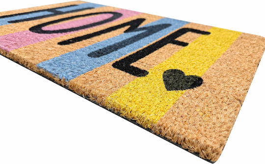 Pol Carpets Entrance Mat made of Coir with Anti-slip Backing Multicolour 40x60cm Thickness 15mm