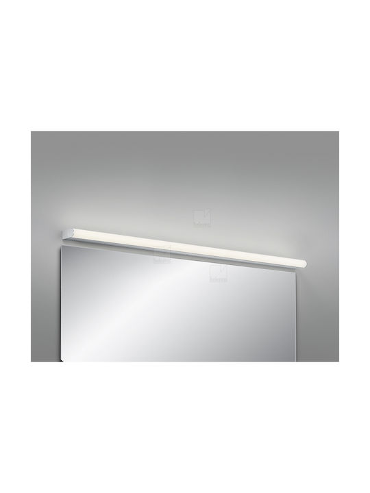 Helestra Модерен Осветително тяло За баня с вграден LED Сребрист 30x120x5см.