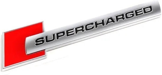 Car Emblem Model Supercharged 3d Relief Size 10 X 1 Cm