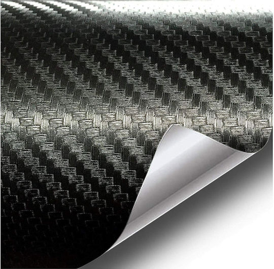 Bandă Autocolantă Auto 3D Carbon Negru 3m X 1,27m