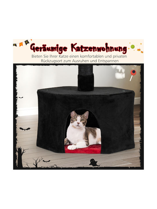 Costway Scratching Post Cat Trees Black Ceiling 5 levels