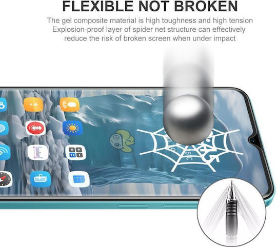 Nokia C22 2 Pieces Screen Cover Enkay Full Glue Soft Hydrogel Explosion Resistant Enkay