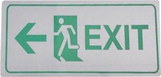 Αυτοκόλλητη Επιγραφή Exit Left 10x20cm