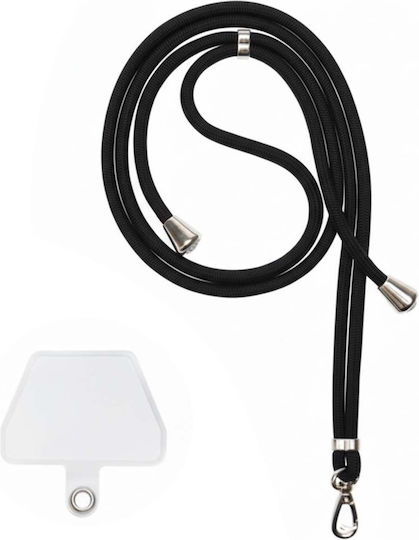 Jaym 150cm Nylon Neck Strap Smartphone Universal Mount Black