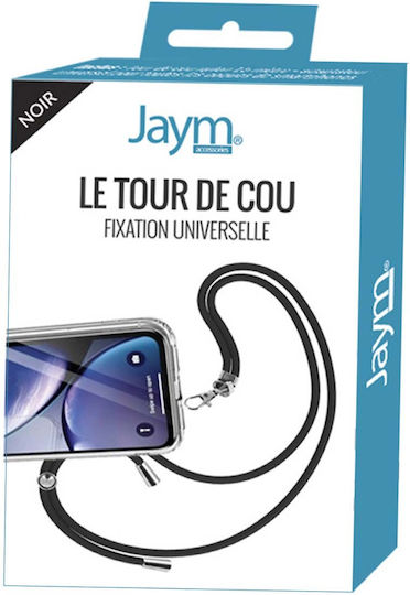 Jaym 150cm Nylon Neck Strap Smartphone Universal Mount Black