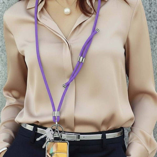 Jaym 150cm Nylon Neck Strap Smartphone Universal Mount Purple