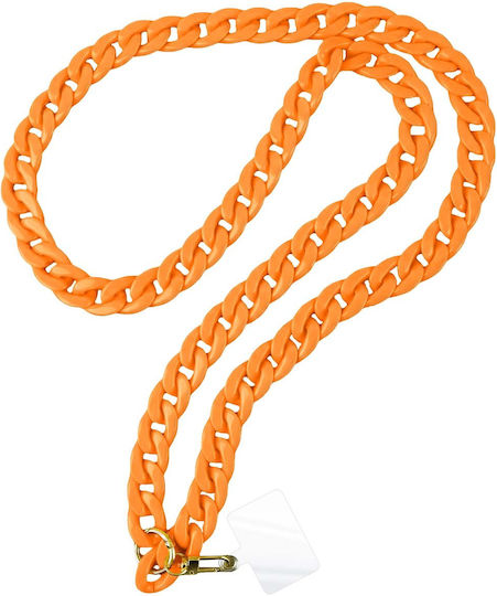 Jaym Smartphone Neck Strap Universal Clip Fashion Model 1.20m Orange