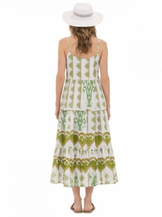 Summer Midi Dress Olive