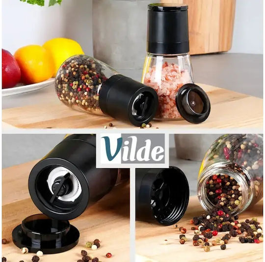 Vilde Set Rasnițe Manuale Pentru Condimente Din Sticlă 13.3cm 2 Bucăți
