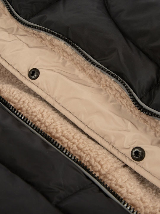 Jachetă de femei Puffer Negru