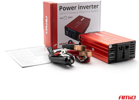 24v To 230v Voltage Converter 300w/600w 2 X Usb 5v