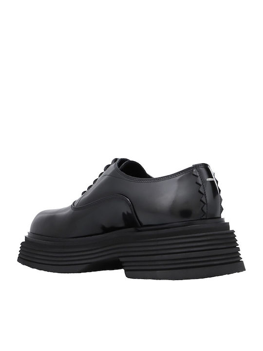 Leder Herren Freizeitschuhe Schwarz