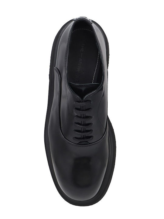 Leder Herren Freizeitschuhe Schwarz