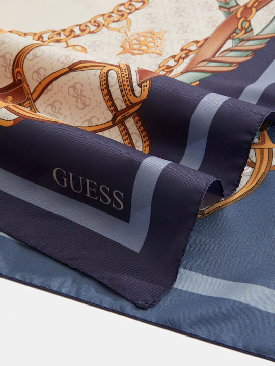 Guess Kefiah Γυναικείο Φουλάρι Μπλε