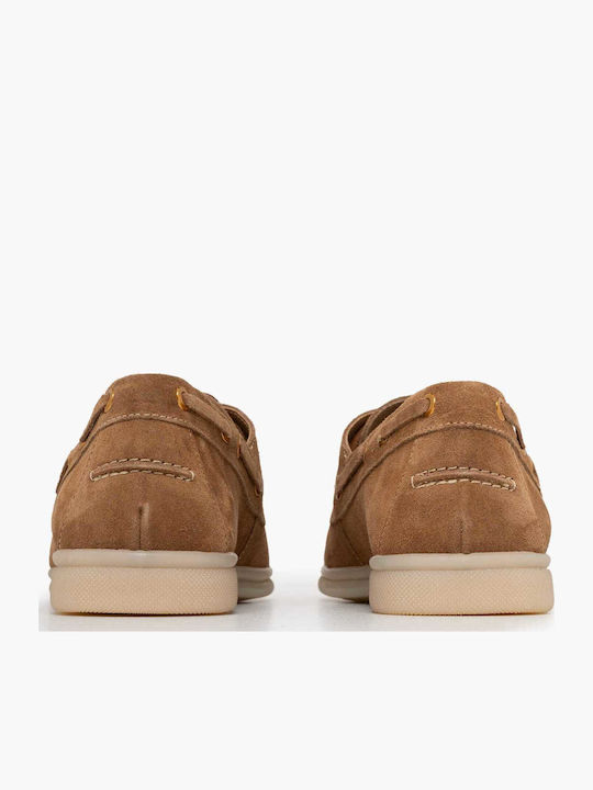 Δερμάτινα Γυναικεία Boat Shoes σε Ταμπά Χρώμα