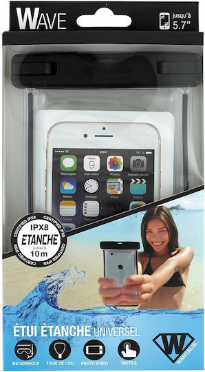 Wantalis Ipx8 Waterproof Pouch Smartphone 10 Meters Immersion Transparent Black