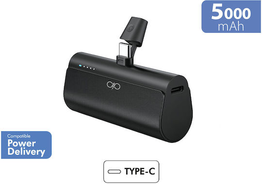 Force Power Baterie Externă 5000mAh 20W Power Delivery Neagră
