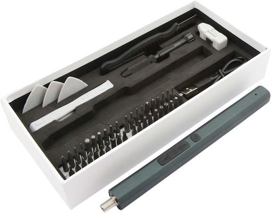 Avizar Electric Screwdriver Smartphones Tablets 49 Precise Bits Green