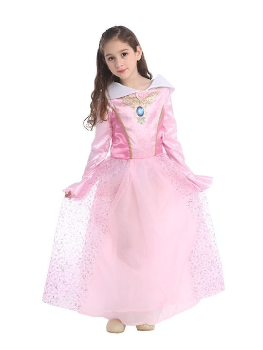 Costum de Carnaval pentru Copii Prințesă roz Gemă albastră