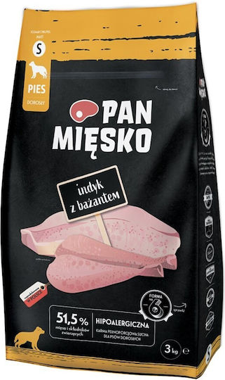 Pan Miesko 3kg Dry Food for Dogs with Turkey