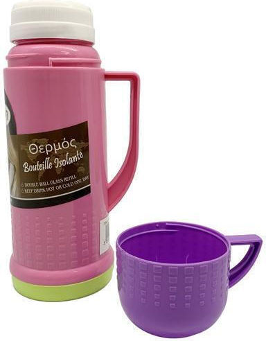 Ankor Flasche Thermosflasche Kunststoff 250ml Rosa mit Kappenbecher