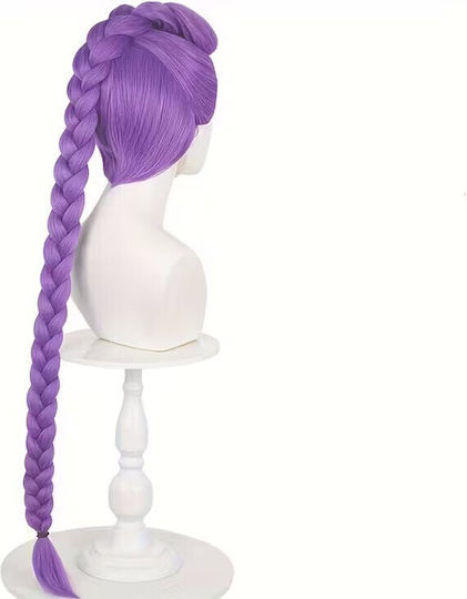 Carnival Wig Child's with Braids Purple Cosplay Character Alice Party