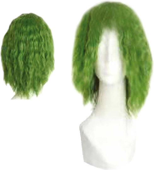 Perucă De Carnaval Dreaptă Verde Clovn 3-2195
