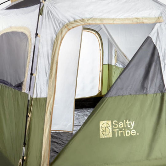 Salty Tribe Hexagon Sky View Camping Tent with Double Cloth 3 Seasons for 6 People 380x330x200cm