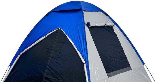 Panda Junior Plus III Summer Camping Tent Igloo Blue for 4 People 210x240x160cm