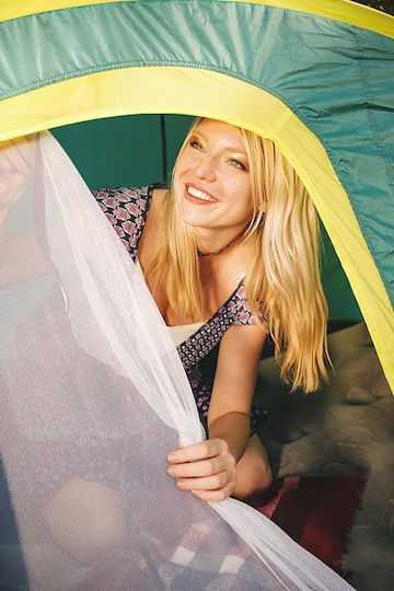 Bestway Σκηνή Camping Pop Up Μπλε 3 Εποχών για 4 Άτομα 210x210x100εκ.