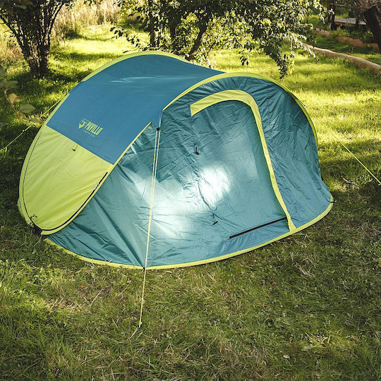 Bestway Σκηνή Camping Pop Up Μπλε 3 Εποχών για 4 Άτομα 210x210x100εκ.