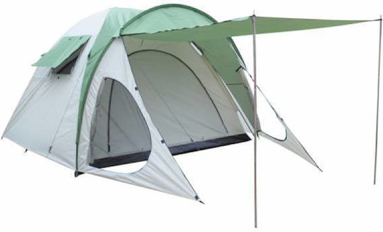 Grasshoppers Electra L Σκηνή Camping Τούνελ Μπεζ με Διπλό Πανί 3 Εποχών για 4 Άτομα 390x240x175εκ.