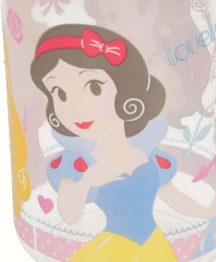 Straw Mug Princess Plastic 360 Ml Pink