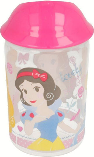 Straw Mug Princess Plastic 360 Ml Pink