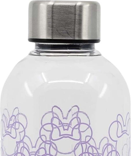 Stor Sticlă pentru Copii Minnie Plastic Alb 850ml