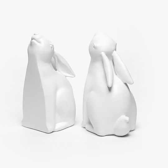 Поставка за книги в Бял Цвят 2бр 9x18x5см.