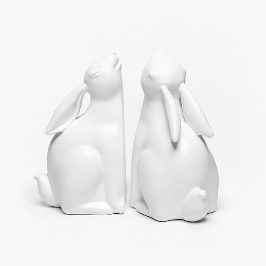 Поставка за книги в Бял Цвят 2бр 9x18x5см.
