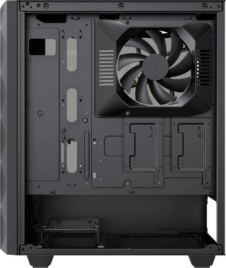 GameMax Diamond Gaming Midi Tower Κουτί Υπολογιστή με Πλαϊνό Παράθυρο και ARGB Φωτισμό Μαύρο