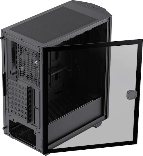 GameMax Diamond Gaming Midi Tower Κουτί Υπολογιστή με Πλαϊνό Παράθυρο και ARGB Φωτισμό Μαύρο