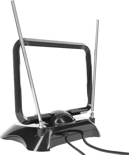 Max Excell Rechteckige Digitale Hdtv Antenne 38 Dbi Leistungsstarke Tnt Dvb-t Empfang Schwarze