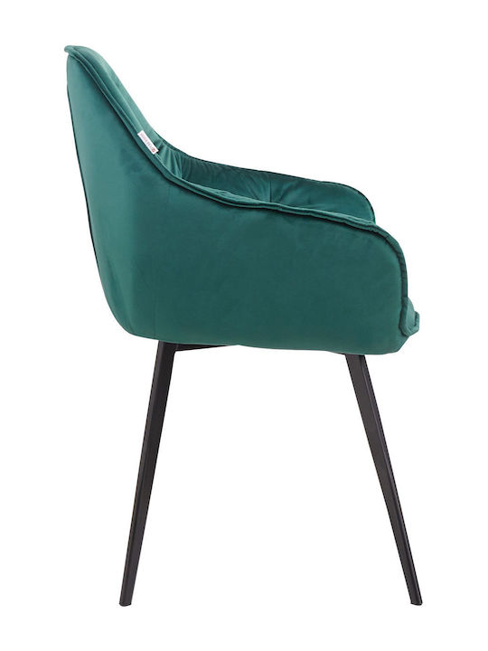 Scaun Sala De Mese Cu Material Textil Verde 50xx72cm