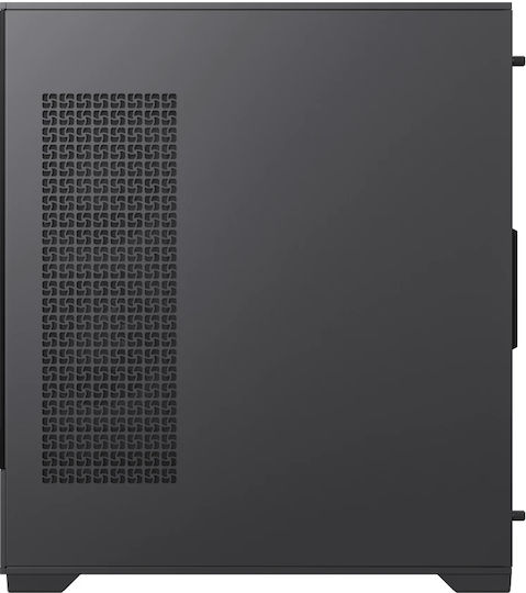 GameMax Vista 2 Gaming Midi Tower Computer Case with Side Window and ARGB Lighting Black