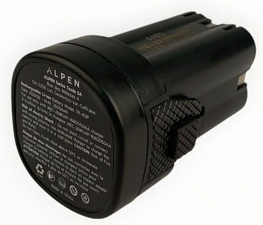 Alpen Swiss Tools Tool Battery Lithium 14.4V with Capacity 2.6Ah