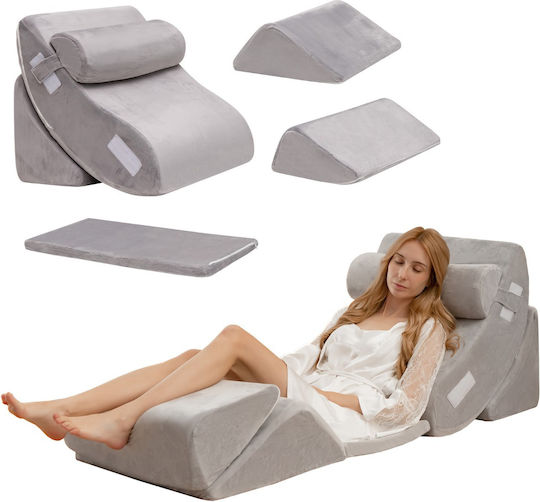 Costway Pernă Wedge cu Memory Foam 42cm în culoare Gri HU10323SL