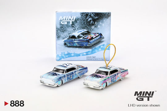 Mini Gt 1/64 Lincoln Capri Crăciun Hot Rod de Tim Sadchikov Ediție Limitată 2024 Mgt00888-l