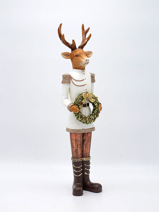 Eurolamp Reindeer Polyresin Wreath 41.5cm Eurolamp