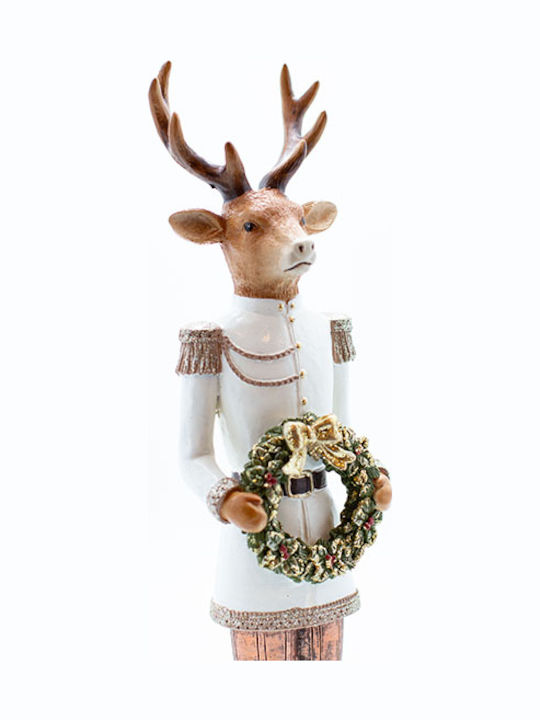 Eurolamp Reindeer Polyresin Wreath 41.5cm Eurolamp