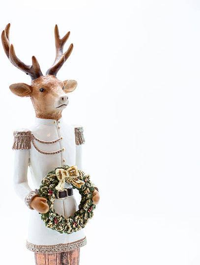 Eurolamp Reindeer Polyresin Wreath 41.5cm Eurolamp